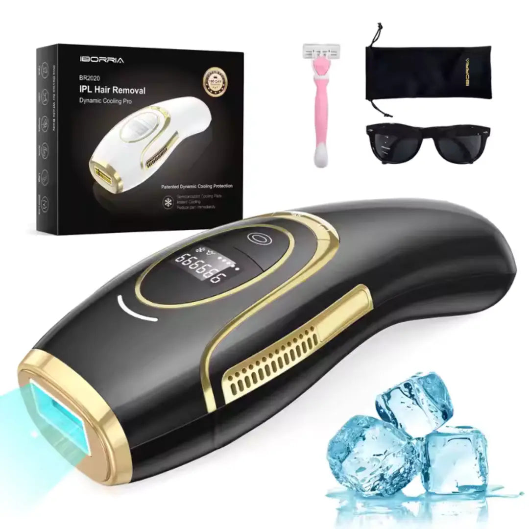 Iborria Silk Pro IPL ეპილატორი გაგრილების ფუნქციით და კომპლექტაციით