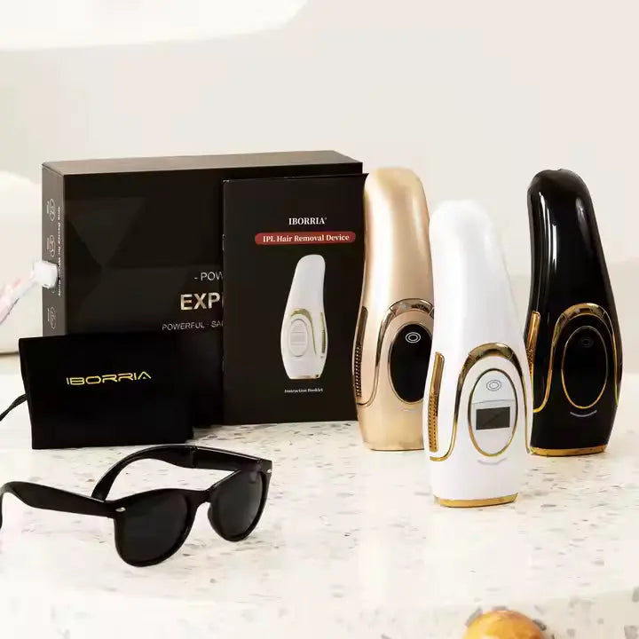 Iborria Silk Pro IPL ეპილატორის ფერები და შეფუთვა